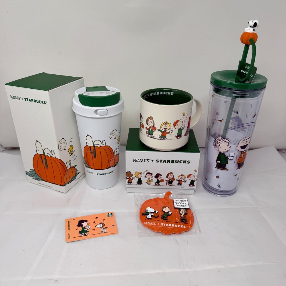 NEW Starbucks x Peanuts Fall 2026 Collection Mug Tumbler Cold Cup Pins + more - Picture 2 of 10